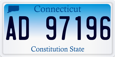 CT license plate AD97196