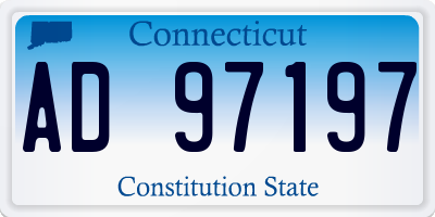 CT license plate AD97197