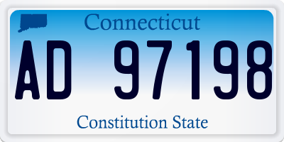 CT license plate AD97198