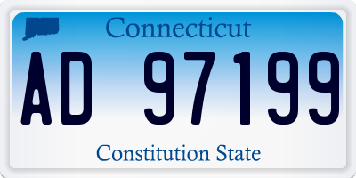 CT license plate AD97199