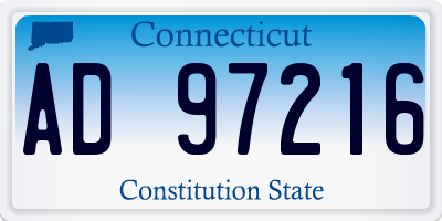 CT license plate AD97216