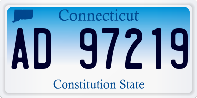 CT license plate AD97219