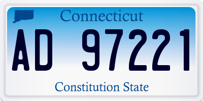 CT license plate AD97221