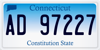 CT license plate AD97227