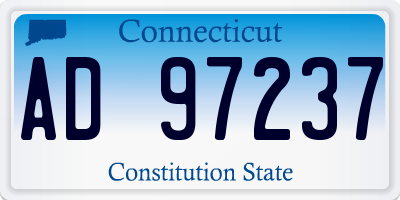 CT license plate AD97237