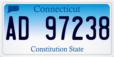 CT license plate AD97238