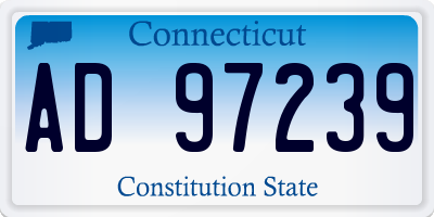 CT license plate AD97239