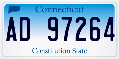 CT license plate AD97264