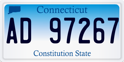 CT license plate AD97267