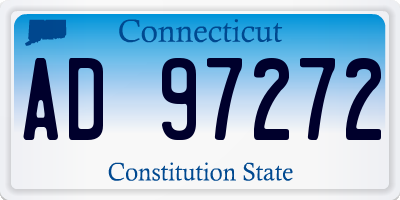 CT license plate AD97272