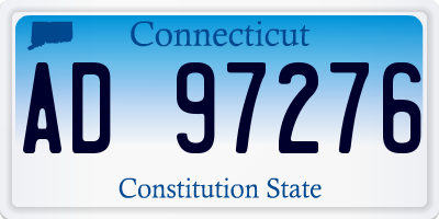 CT license plate AD97276