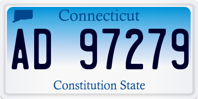 CT license plate AD97279