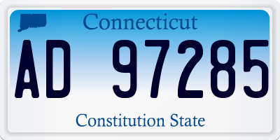 CT license plate AD97285