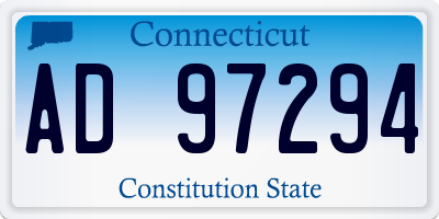 CT license plate AD97294