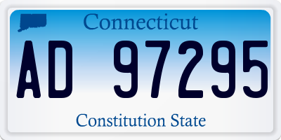 CT license plate AD97295