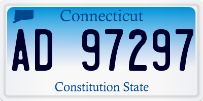 CT license plate AD97297