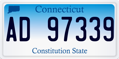 CT license plate AD97339