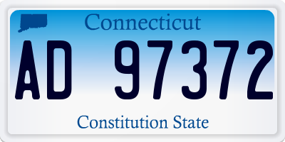 CT license plate AD97372