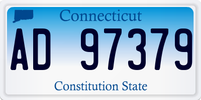CT license plate AD97379