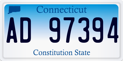 CT license plate AD97394