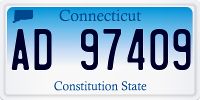 CT license plate AD97409
