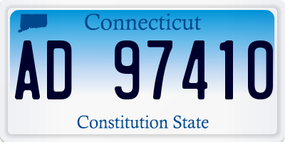 CT license plate AD97410