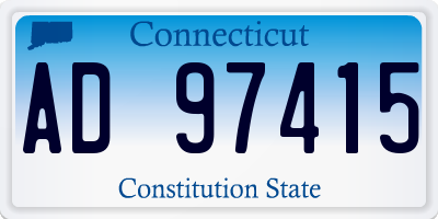 CT license plate AD97415