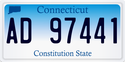 CT license plate AD97441