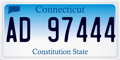 CT license plate AD97444