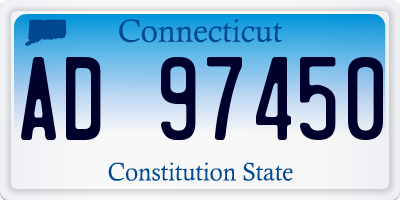 CT license plate AD97450