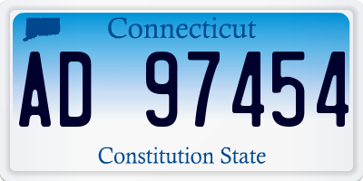 CT license plate AD97454
