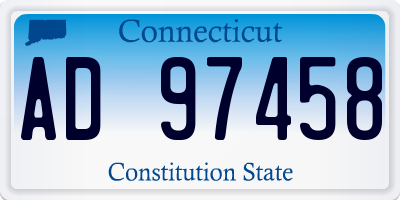 CT license plate AD97458