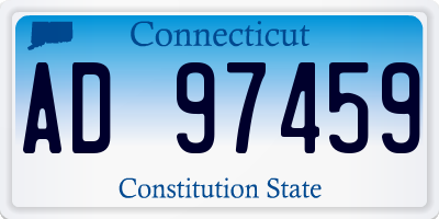 CT license plate AD97459