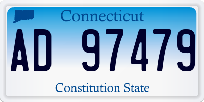 CT license plate AD97479