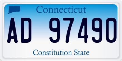 CT license plate AD97490