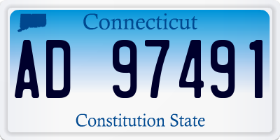 CT license plate AD97491