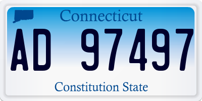 CT license plate AD97497