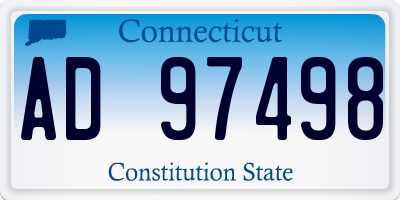 CT license plate AD97498