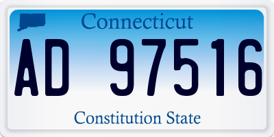 CT license plate AD97516