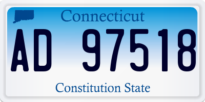 CT license plate AD97518
