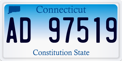 CT license plate AD97519