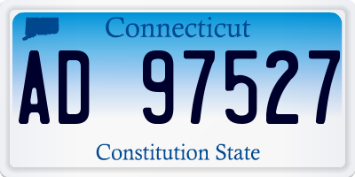 CT license plate AD97527