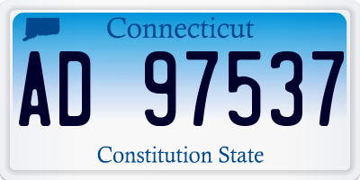 CT license plate AD97537