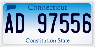 CT license plate AD97556