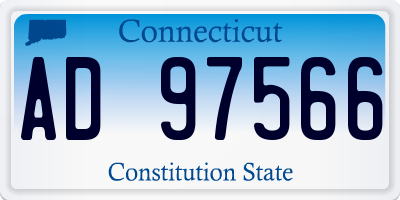 CT license plate AD97566