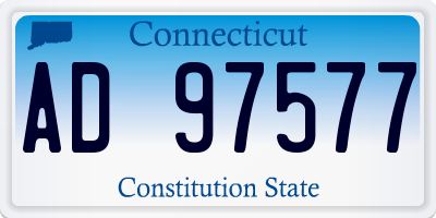 CT license plate AD97577