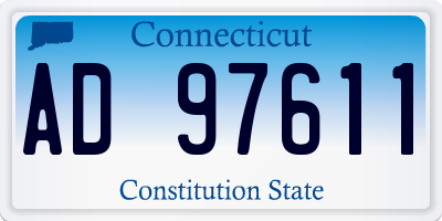 CT license plate AD97611