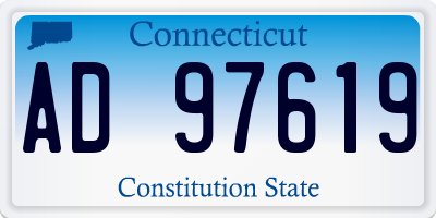 CT license plate AD97619