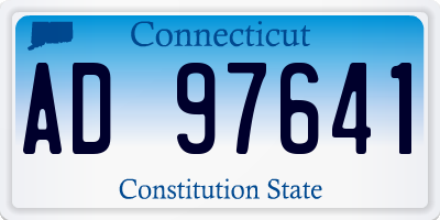 CT license plate AD97641