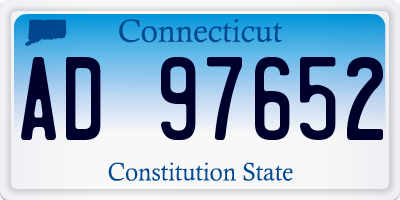 CT license plate AD97652